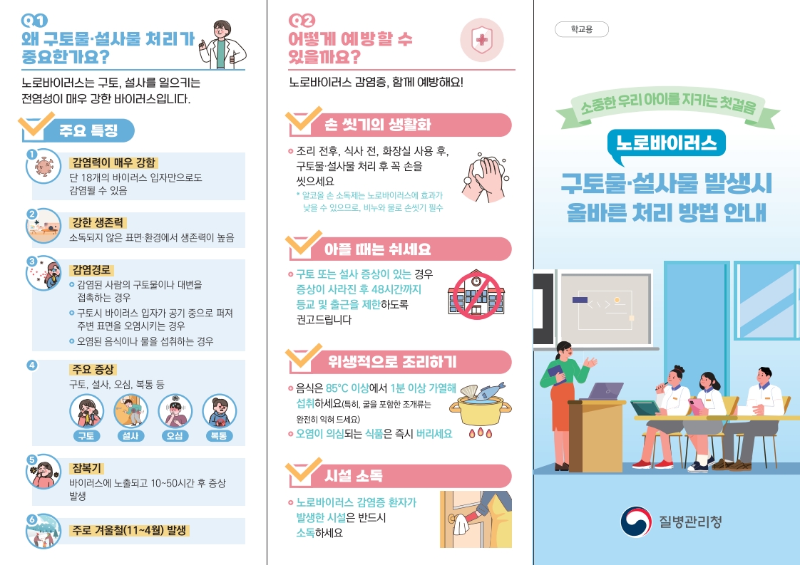 노로바이러스 구토물(설사물) 발생시 올바른 처리 방법 안내 리플릿-학교용 최종_1.jpg